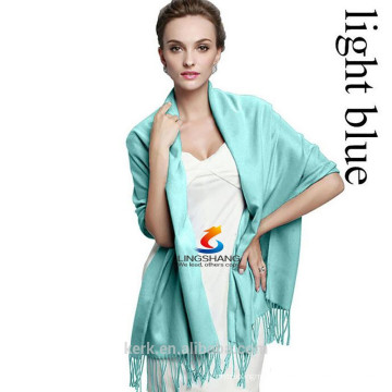 2015 сплошной цвет кулон шарфы Мода кисточка шарф пашмины кашемира платок Wrap девочек дамы шарф аксессуары 40Цветы